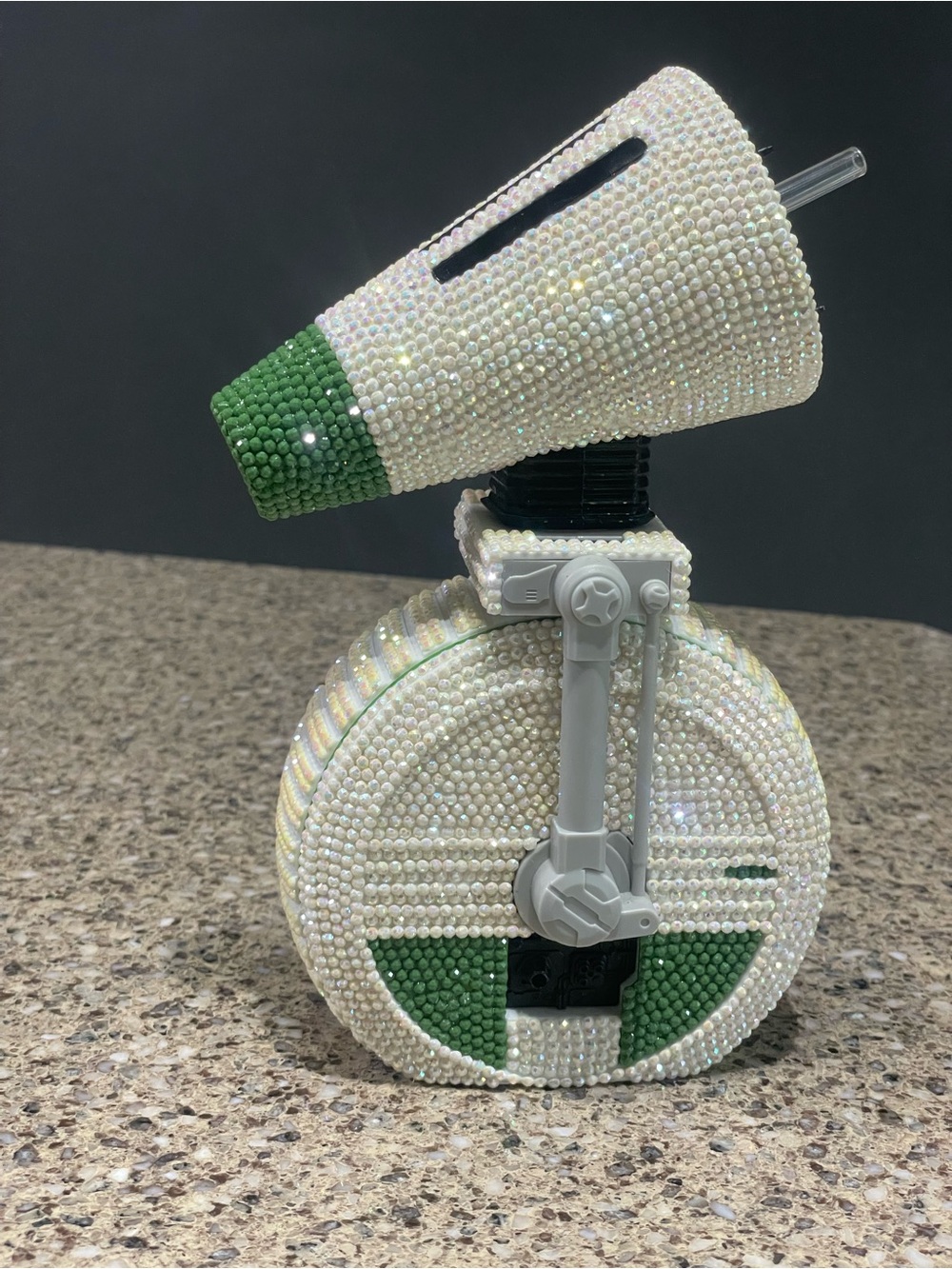 One of a kind* hand bedazzled Star Wars Disney parks D-0 sipper